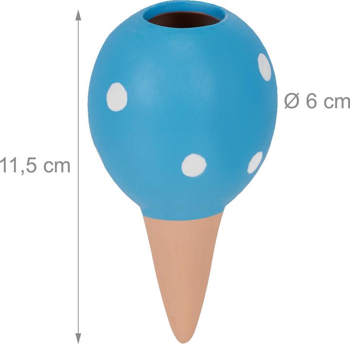 Actual product image Relaxdays 4x clay cone (Clay cone)