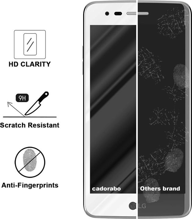 Actual product image Cadorabo Full screen display protection glass (1 Piece, LG K8 2017)