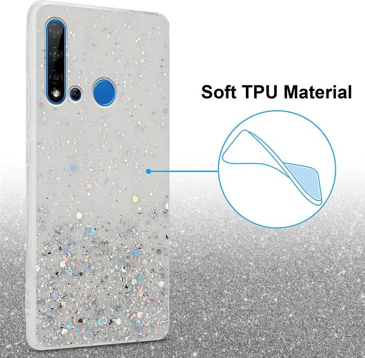 Image du produit Cadorabo Couverture TPU paillettes scintillantes (Huawei Nova 5i, Huawei P20 Lite (2019))