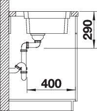 Actual product image Blanco Etagon 500-IF/A (Top-mounted sink, 50 cm, 54 cm)