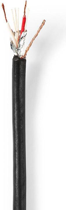 Actual product image Nedis Microphone cable| 2x 0.25 mm²| copper| 100.0 m| round| PVC| Black| - Extension