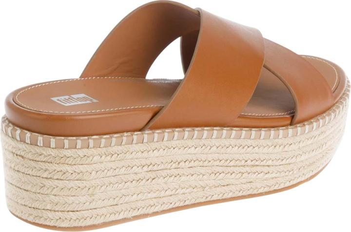 Actual product image Fitflop Womens/Ladies Eloise Leather Cross Strap Wedge Sandals (42)