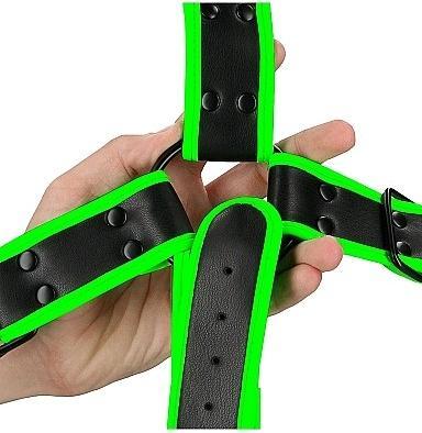 Actual product image Ouch! Cross Harness - Glow in the Dark