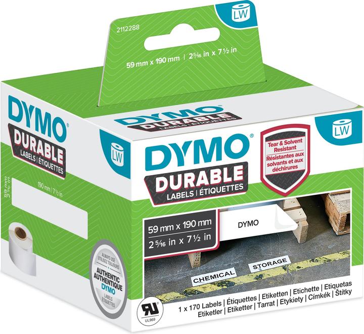 Dymo LW-Kunststoff-Etiketten, 1 Rolle a 170 Etiketten