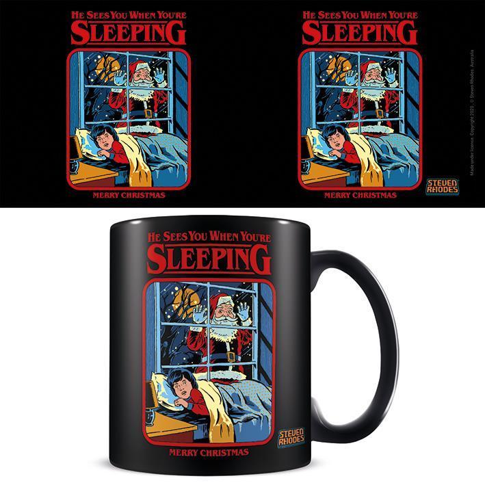 Steven Rhodes Kaffeebecher He Sees You When You're Sleeping (325 ml, 1 x)