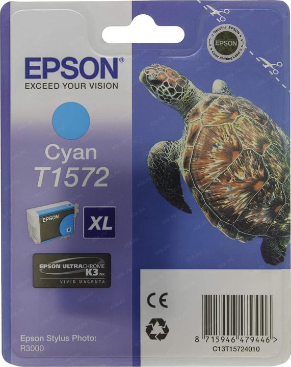 Image du produit Epson T1572 Ultra Chrome K3 (C)