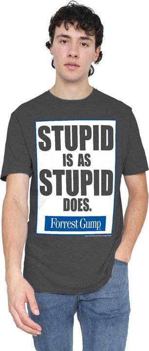 Actual product image Forrest Gump Unisex Adult Stupid Is T-Shirt (XXL)