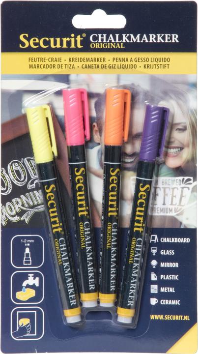 Securit Bl-Sma100-V4-Tro (Mehrfarbig, 4 mm, 4 x)
