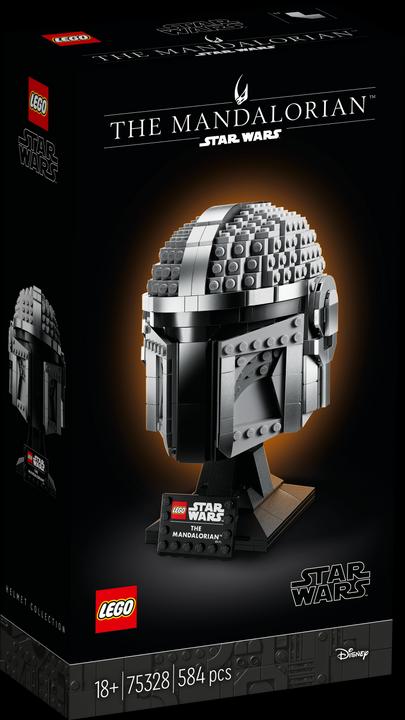 Actual product image LEGO Mandalorian helmet (75328, LEGO Star Wars)