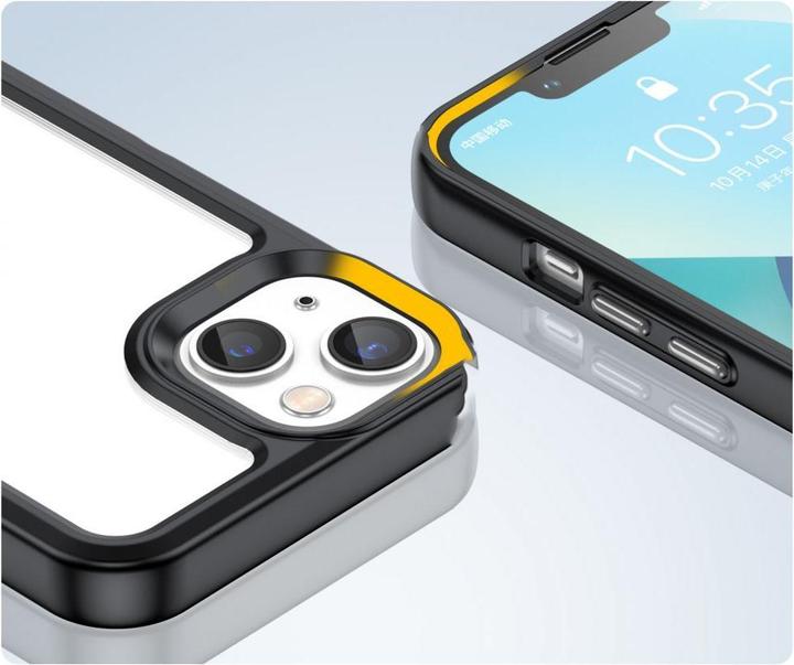 Actual product image Hurtel Outer Space Case iPhone 14 Plus hard cover with a gel frame black (Apple iPhone 14 Plus)