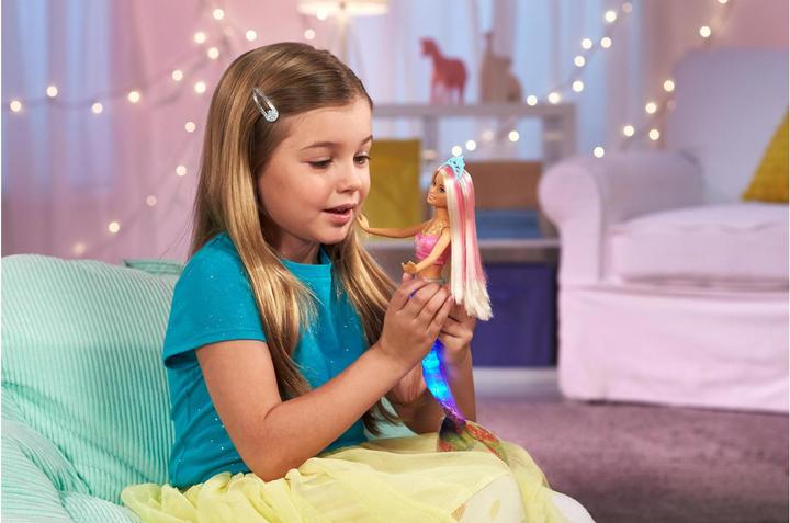 Image du produit Barbie Sirène Lumieres & Danse Aquatique Blonde - Poupée Mannequin - 3 ans et +