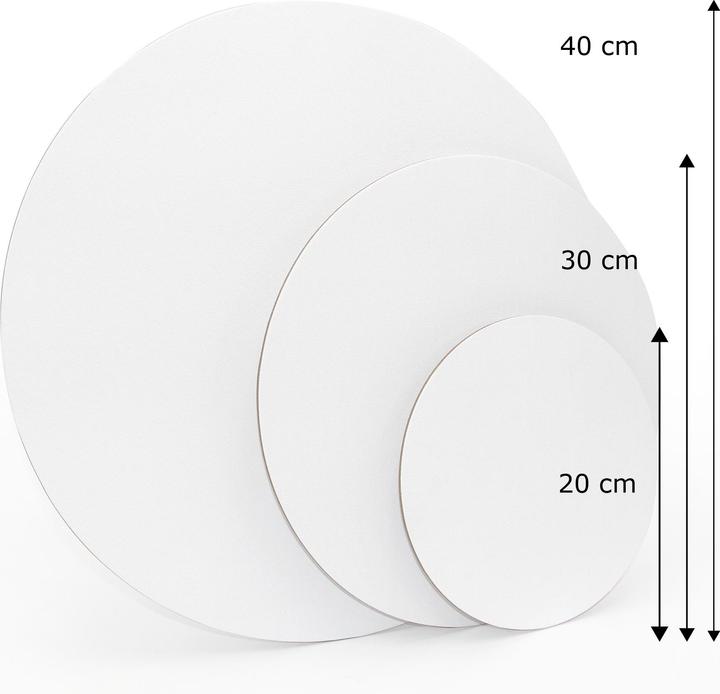 Produktbild Paintersisters Malkarton rund 20cm 10er Set (20 x 20 cm)