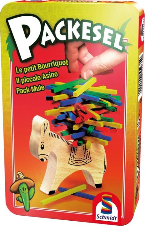 Produktbild Schmidt Spiele Packesel Mitbringspiel in der Metalldose