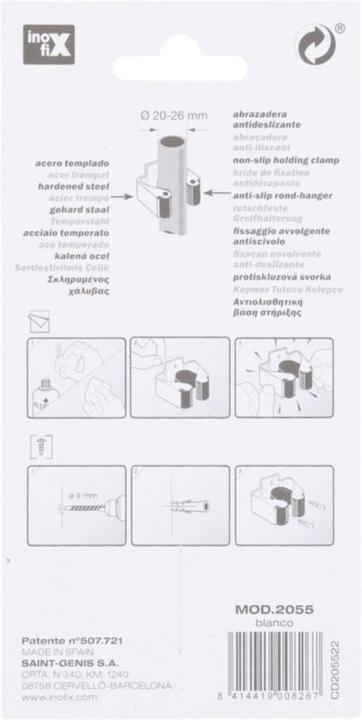 Produktbild Inofix Klebehaken für Besen, weiss matt, 2 Stück