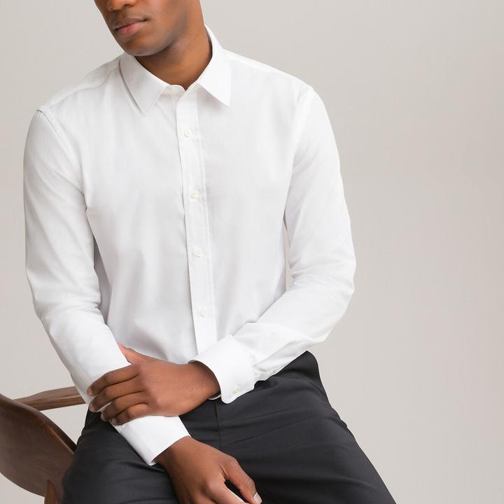 Actual product image La Redoute Collections Slim Fit Shirt with French Collar (M)