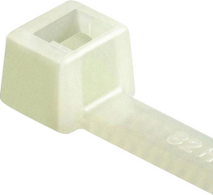 Actual product image HellermannTyton Natural nylon cable tie 380x7.6mm (Plastic cable ties, 390 mm, 100 pcs.)