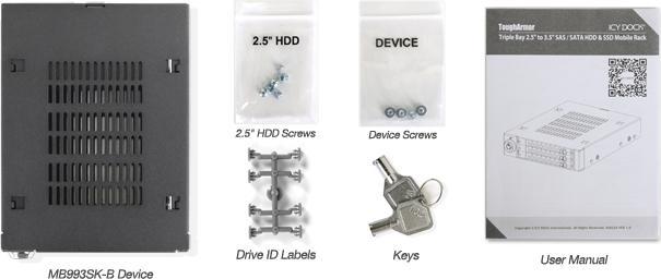 Actual product image Icy Dock f /.5" SATA 6GBit/s HDD & SSD