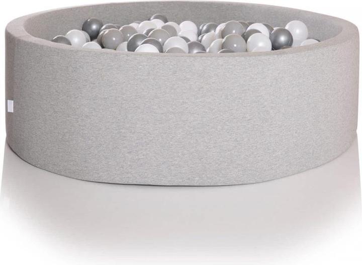 Produktbild Kidkii Bällebad Light Grey Ø120x30cm inkl. 400 Bälle