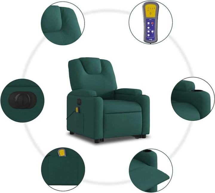 Immagine prodotto VidaXL Poltrona massaggiante elettrica con tessuto di supporto