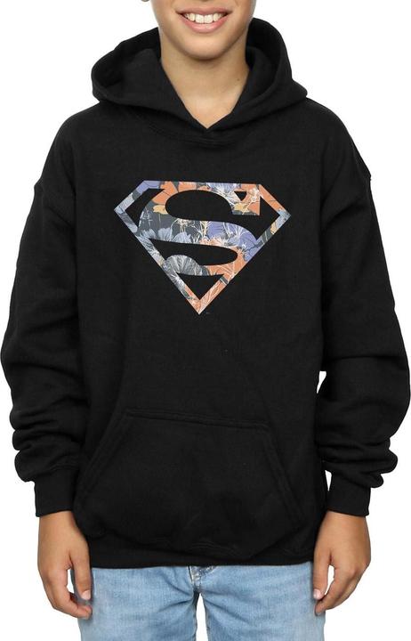 Image du produit - Sweat à capuche SUPERMAN FLORAL LOGO - Garçon (140, 146)
