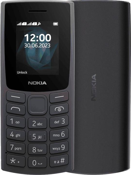 Actual product image Nokia 105 Dual Sim 2023 Black (1.77", 4G)