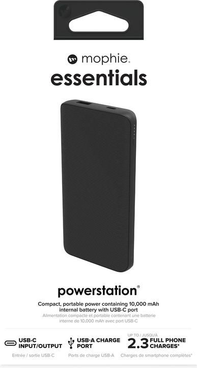 Immagine prodotto mophie Essentials Powerstation 10K (10000 mAh, 20 W, 20 Wh)