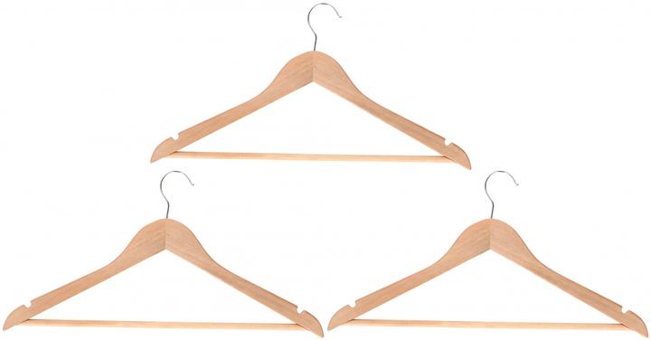 Actual product image Champ Clothes hanger - set made of wood 3 pcs. (3 x)