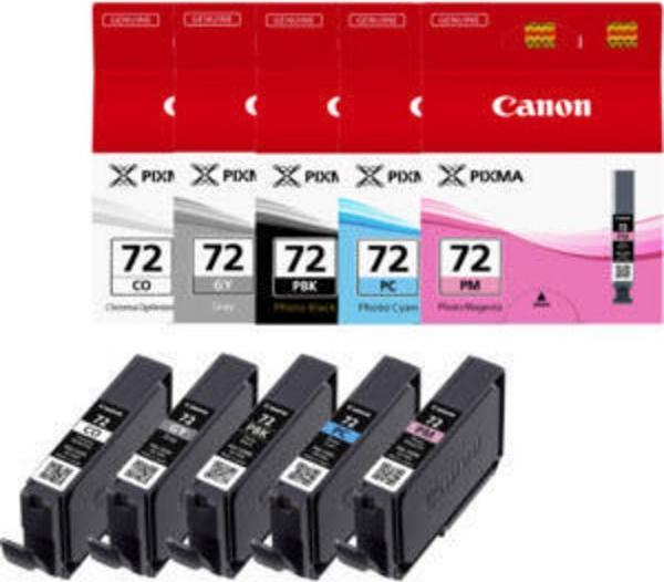 Actual product image Canon Pgi-72 (PM, CO, GY, PBK, PC)