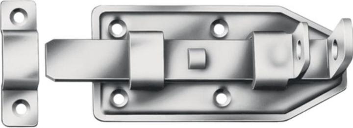 Actual product image Vormann Door bolt Length 120 mm Width 56 mm Stainless steel (1 pcs.)