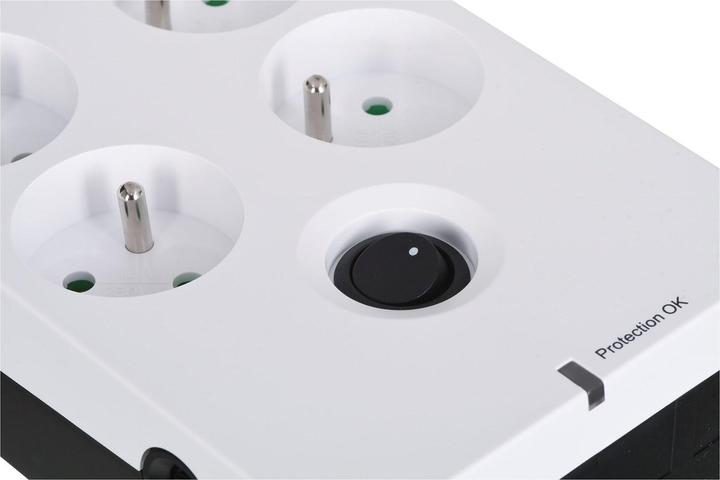 Actual product image Eaton Overvoltage protection PB6F (6 x UTE, 10 A, white) (6 x, CEE 7/5, 1.50 m)