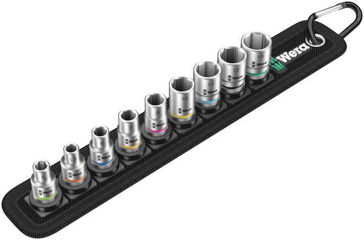Produktbild Wera Belt A 4 Zyklop Steckschlüsseleinsatz-Satz (6 mm, 12 mm, 10  mm, 7 mm, 11 mm, 5 mm, 8 mm, 9 mm, 13 mm)