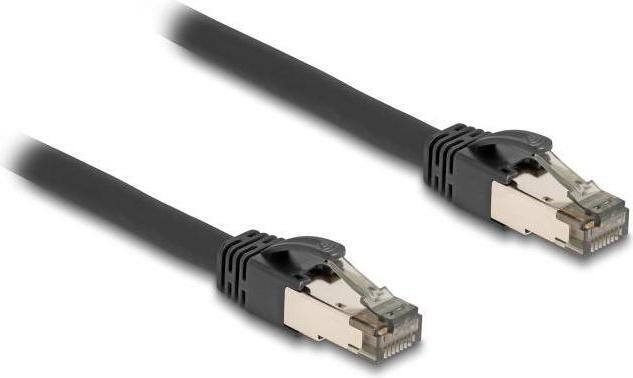 Immagine prodotto Delock Cavo di rete RJ45 Cat.6A U/FTP ultra flessibile con rivestimento interno in metallo 2 m nero (U/FTP, CAT6a, 2 m)