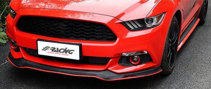 Actual product image Simoni Racing Rubber lip front spoiler