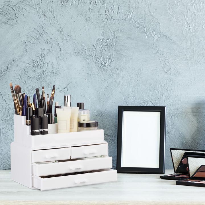 Actual product image Relaxdays Makeup Organizer with 4 Drawers