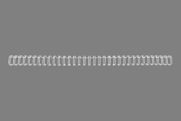 Actual product image GBC Wire binding spine 3:1 pitch