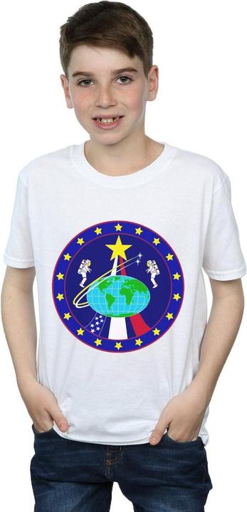Actual product image Nasa Boys Classic Globe Astronauts T-Shirt (140, 146)