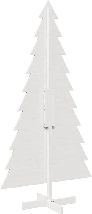 Actual product image VidaXL Christmas tree wood Christmas tree decoration wooden tree white 180cm solid pine wood (180 cm)