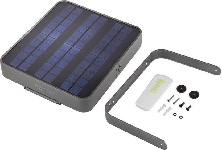 Produktbild Sygonix Solar-Wandstrahler mit Bewegungsmelder SY-5176608 SMD LED 15 W Kaltw (1500 lm, IP65)