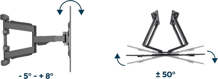 Produktbild Gembird Full-motion Corner TV Wall Mount (Wand, 75", 45.50 kg)