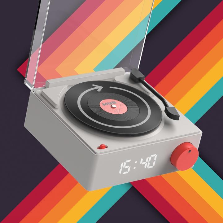 Produktbild Mobility on Board Retro Lautsprecher & Wecker VS-80 blau (8 h, Akkubetrieb)