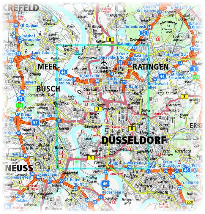 Immagine prodotto PublicPress.1213 Mappa della città di Düsseldorf