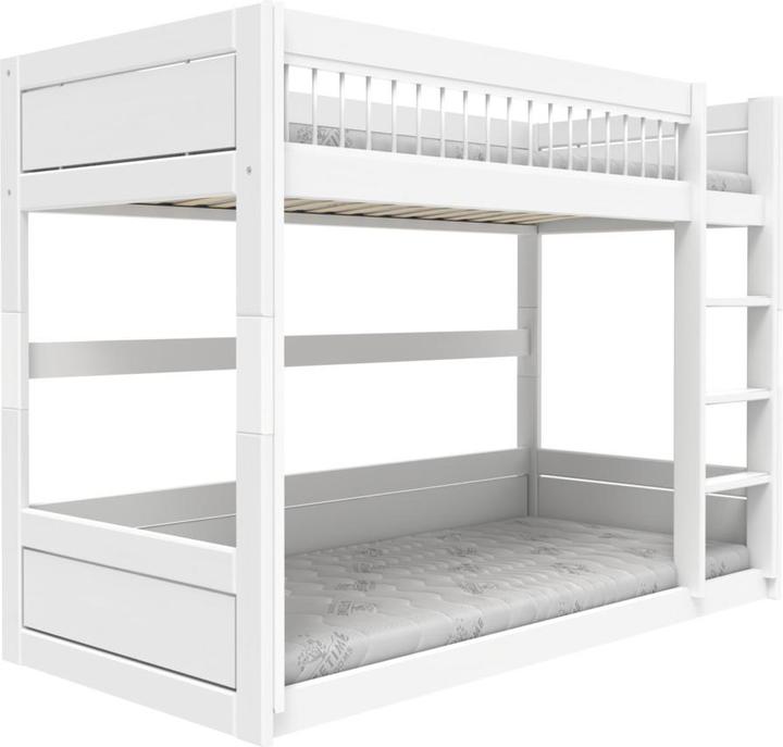 Immagine prodotto Lifetime Kidsrooms Letto a castello basso Breeze con scaletta dritta, rete a doghe deluxe (90 x 200 cm)