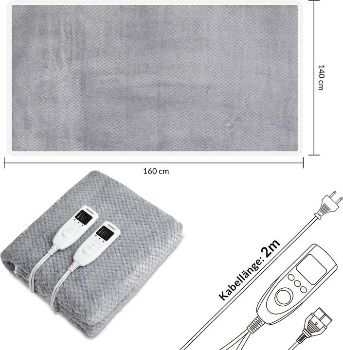 Immagine prodotto Monzana Coperta riscaldante doppia (160 x 140 cm)