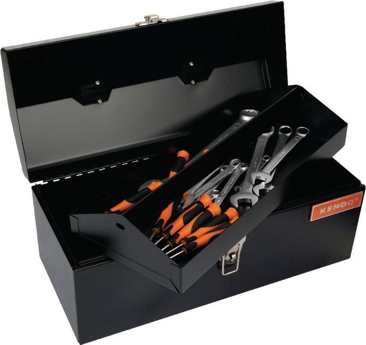 Actual product image Kendo Metal tool box, empty