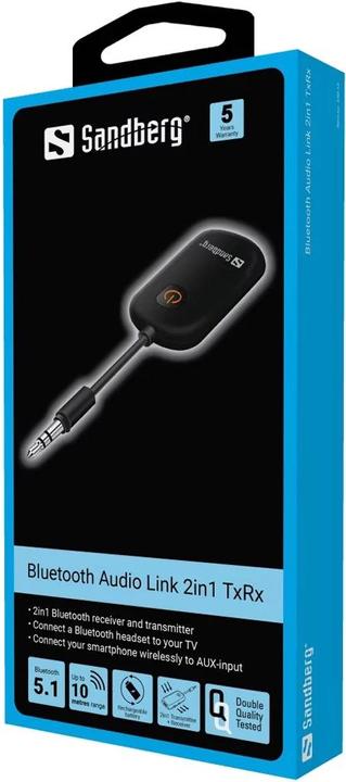 Immagine prodotto Sandberg Bluetooth Audio Link 2in1 TxRx (Trasmettitore e ricevitore)
