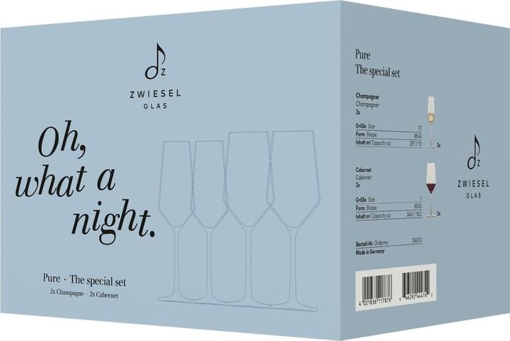 Actual product image Zwiesel Set de verres à vin Pure Date Night 4 pièces (54 cl, 4 Glasses, Wine glasses set)