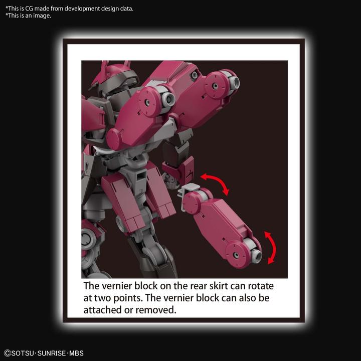 Actual product image Bandai Gundam Iron-Blooded Orphans: High Grade - Cyclase's Schwalbe Custom