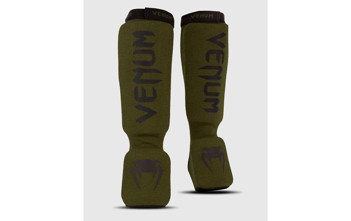 Produktbild Venum Kontact Shin Guards Olivgrün/Schwarz, XS, Grösse: XS (XS)