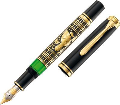 Immagine prodotto Pelikan Astuccio per stilografica M900 Toledo B (Nero, Verde, Oro, 1 x)