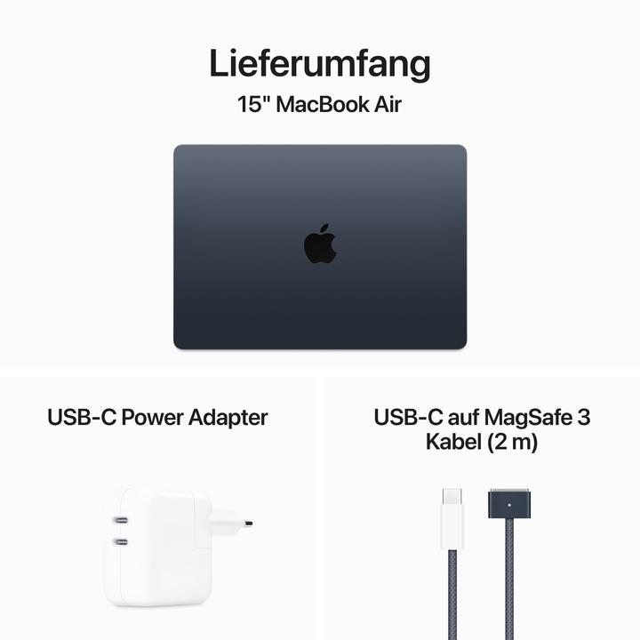 Produktbild Apple MacBook Air – 2024 (15", M3, 24 GB, 512 GB, CH)